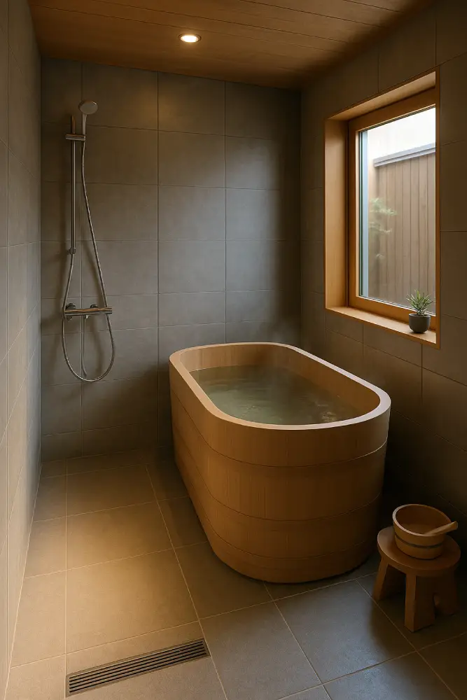 design salle de bain japonaise ofuro