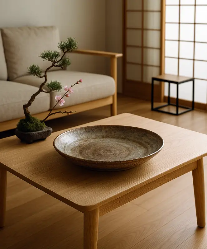 idée déco céramique japonaise salon