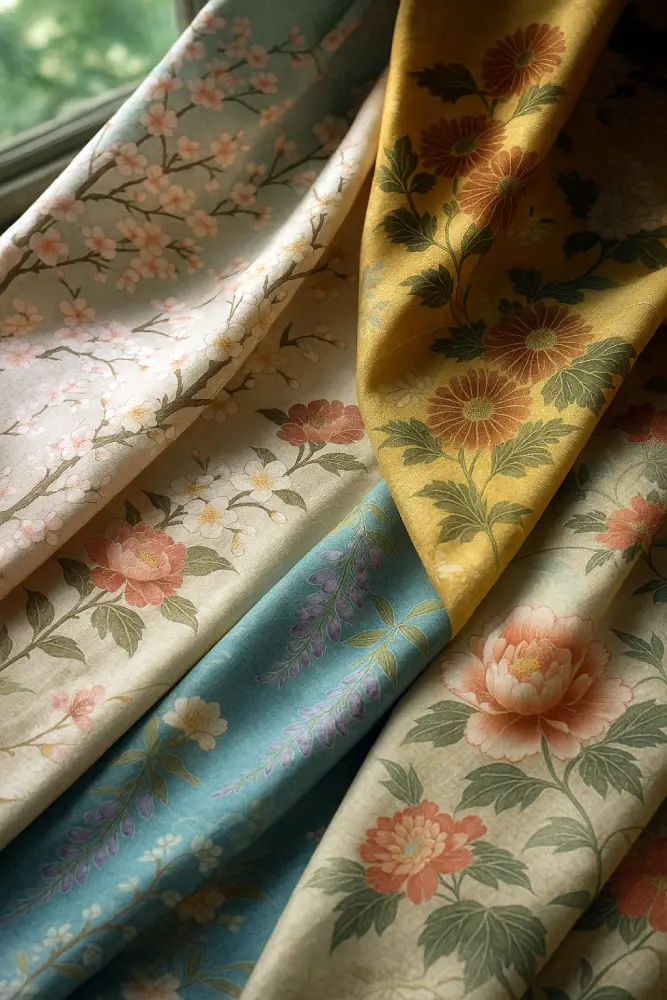 motifs japonais floraux
