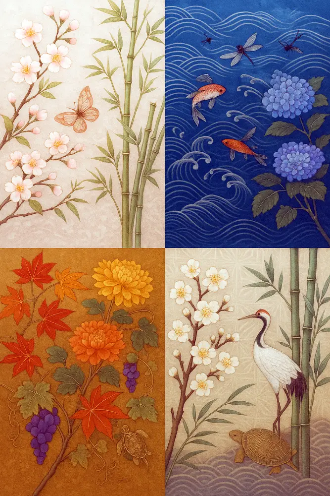 motifs japonais saisons