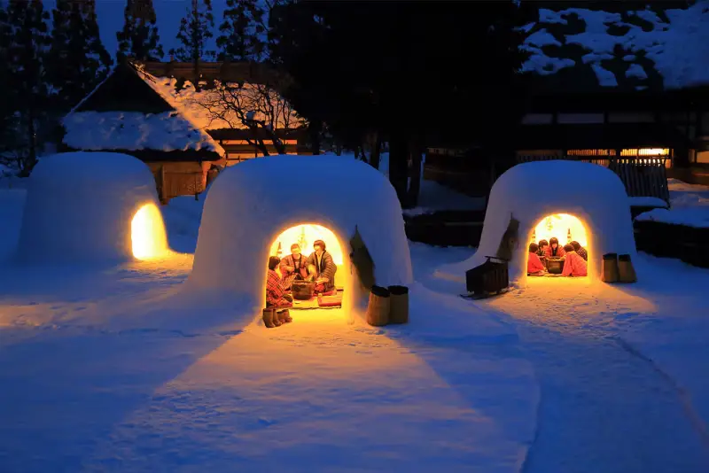 festival de l'igloo Kamakura de Yokote
