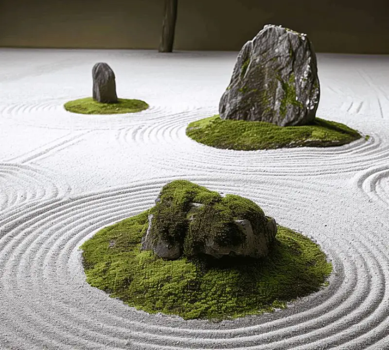 rochers jardin zen