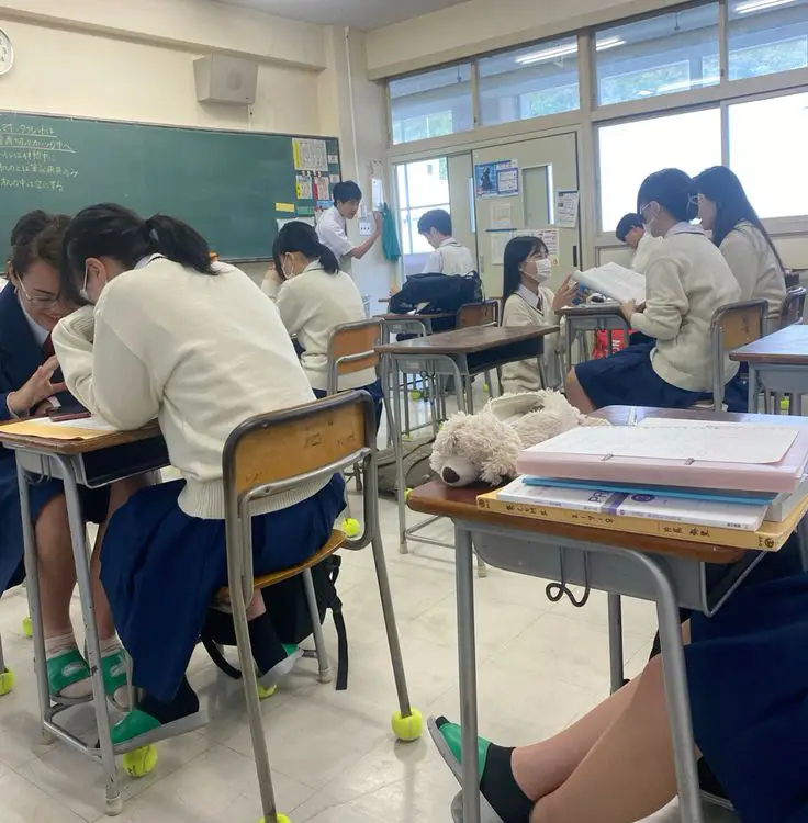 salle de classe au Japon