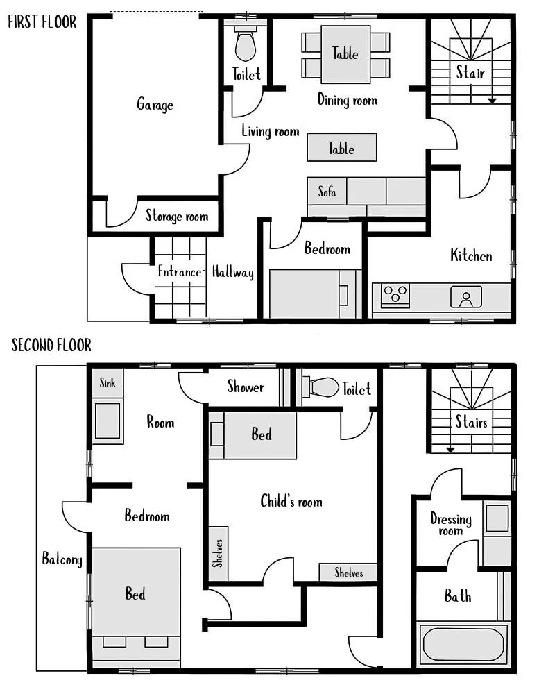 plan maison uketsu strange houses