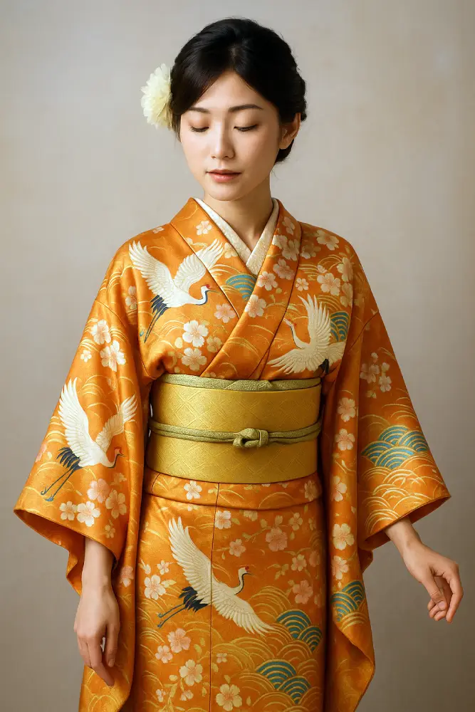 kimono femme luxe soie naturelle
