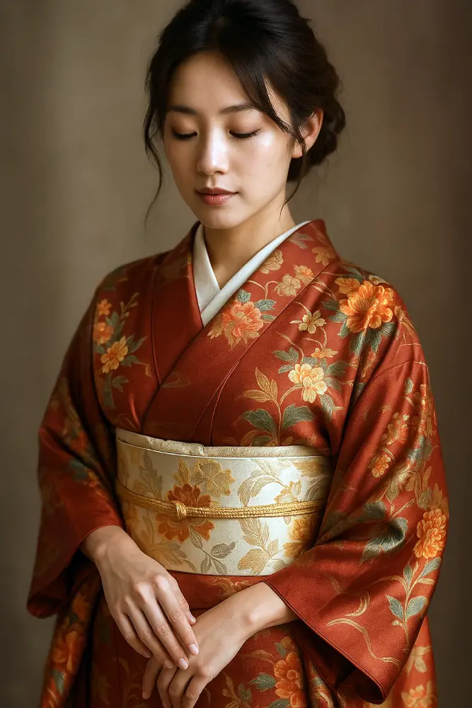 kimono femme luxe en soie naturelle versus soie synthétique