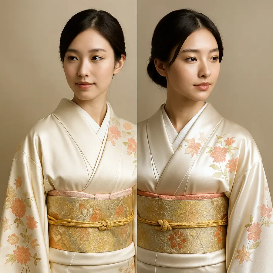 kimono femme luxe en soie naturelle vs soie synthétique