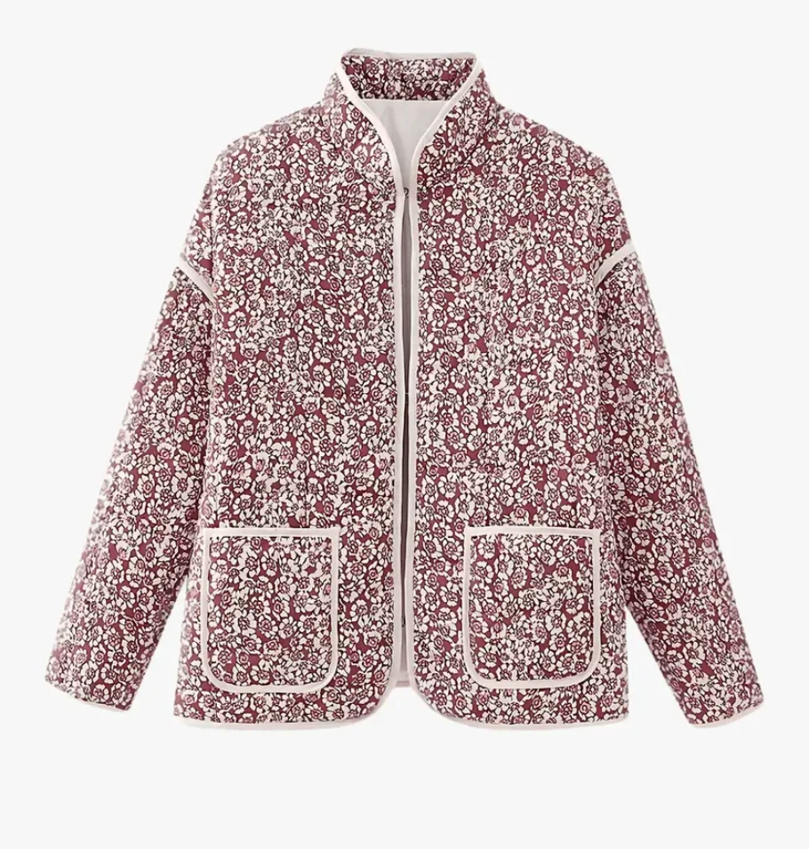 Veste kimono japonaise fleurie rose élégante Sakurako