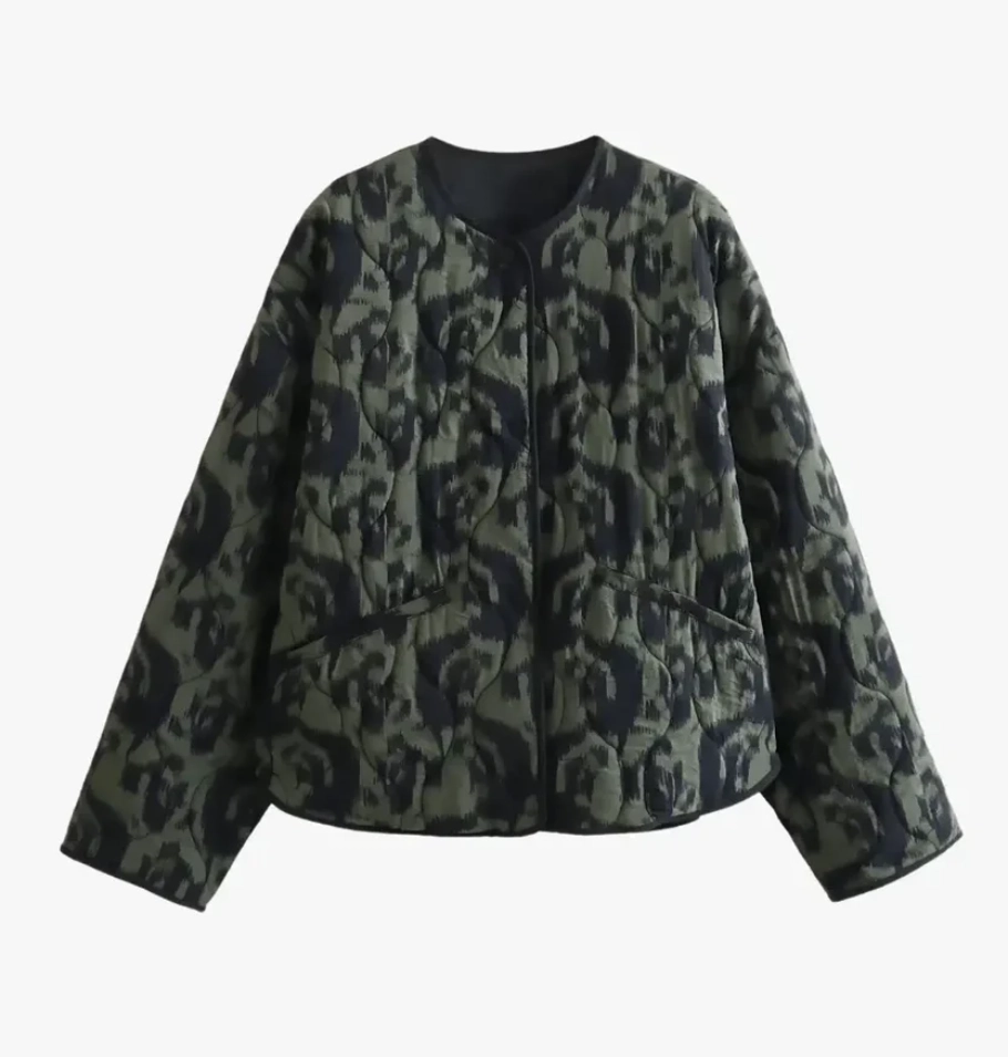Veste kimono verte en coton épais femme Midoriha